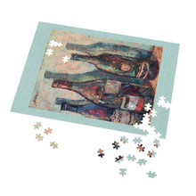 Load image into Gallery viewer, Wine - 3 bottles shadow - Jigsaw Puzzle (252, 500)