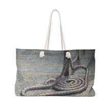 Load image into Gallery viewer, Coastal Weekender Bag - Rope Coiled on Dock