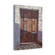 Load image into Gallery viewer, Travel - Greek Door Cobblestone Canvas Gallery Wraps