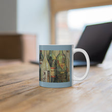 Load image into Gallery viewer, Wine - White Bottle Ceramic Mug 11oz