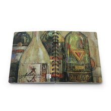 Load image into Gallery viewer, Wine - White Bottle Spiral Bound Journal