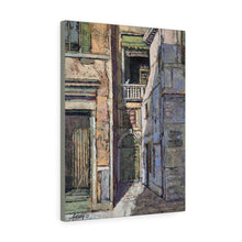Load image into Gallery viewer, Travel - Alley Green Door  Canvas Gallery Wraps