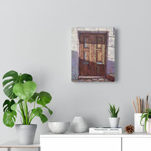Load image into Gallery viewer, Travel - Greek Door Cobblestone Canvas Gallery Wraps