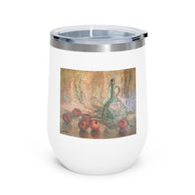 Load image into Gallery viewer, Wine - Bottle w/ Apples - 12oz Insulated Wine Tumbler