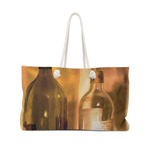 Load image into Gallery viewer, Wine Weekender Bag - 2 Olive bottles