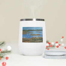 Load image into Gallery viewer, Coastal - Heron in Marsh - 12oz Insulated Wine Tumbler