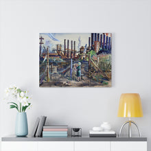 Load image into Gallery viewer, Travel - YSU Steel Mill Canvas Gallery Wraps