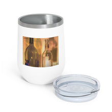 Load image into Gallery viewer, Wine - olive green bottles - 12oz Insulated Wine Tumbler