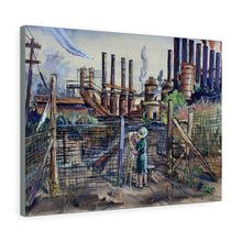 Load image into Gallery viewer, Travel - YSU Steel Mill Canvas Gallery Wraps