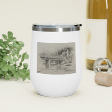 Load image into Gallery viewer, Mill Creek Park - Silver Bridge pencil - 12oz Insulated Wine Tumbler