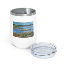 Load image into Gallery viewer, Coastal - Heron in Marsh - 12oz Insulated Wine Tumbler