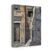 Load image into Gallery viewer, Travel - Alley Green Door  Canvas Gallery Wraps