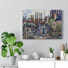 Load image into Gallery viewer, Travel - YSU Steel Mill Canvas Gallery Wraps