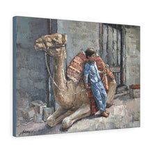Load image into Gallery viewer, Travel - Egypt Camel and Boy Canvas Gallery Wraps