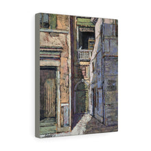 Load image into Gallery viewer, Travel - Alley Green Door  Canvas Gallery Wraps