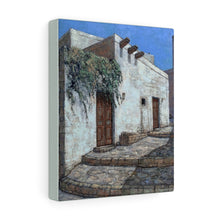 Load image into Gallery viewer, Travel - Greek Door Canvas Gallery Wraps