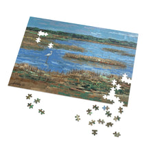 Load image into Gallery viewer, Coastal - Heron in Marsh - Jigsaw Puzzle (250, 500, 1000)