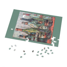 Load image into Gallery viewer, Wine - Bottles on Red - Jigsaw Puzzle (252, 500, 1000)
