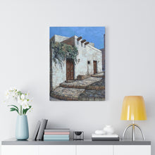 Load image into Gallery viewer, Travel - Greek Door Canvas Gallery Wraps