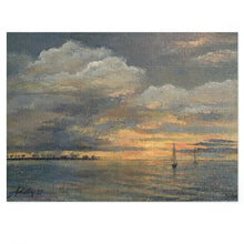 Load image into Gallery viewer, Coastal - Sunset Sail - Jigsaw Puzzle (250, 500, 1000)