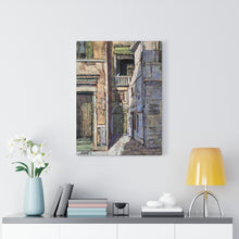Load image into Gallery viewer, Travel - Alley Green Door  Canvas Gallery Wraps
