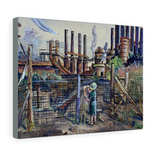 Load image into Gallery viewer, Travel - YSU Steel Mill Canvas Gallery Wraps