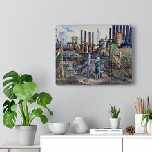 Load image into Gallery viewer, Travel - YSU Steel Mill Canvas Gallery Wraps