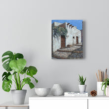 Load image into Gallery viewer, Travel - Greek Door Canvas Gallery Wraps