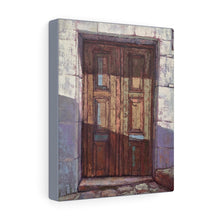 Load image into Gallery viewer, Travel - Greek Door Cobblestone Canvas Gallery Wraps