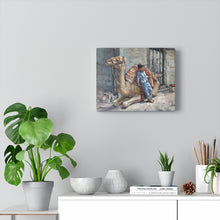 Load image into Gallery viewer, Travel - Egypt Camel and Boy Canvas Gallery Wraps