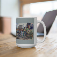 Load image into Gallery viewer, Travel - YSU Steel Mill Ceramic Mug 15oz