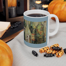 Load image into Gallery viewer, Wine - White Bottle Ceramic Mug 11oz