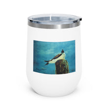 Load image into Gallery viewer, Coastal - Birds Eye View - 12oz Insulated Wine Tumbler