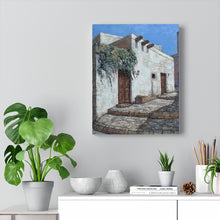Load image into Gallery viewer, Travel - Greek Door Canvas Gallery Wraps