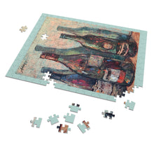 Load image into Gallery viewer, Wine - 3 bottles shadow - Jigsaw Puzzle (252, 500)