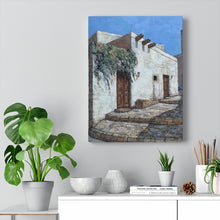 Load image into Gallery viewer, Travel - Greek Door Canvas Gallery Wraps