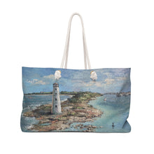 Load image into Gallery viewer, Coastal Weekender Bag - Bahama Lighthouse
