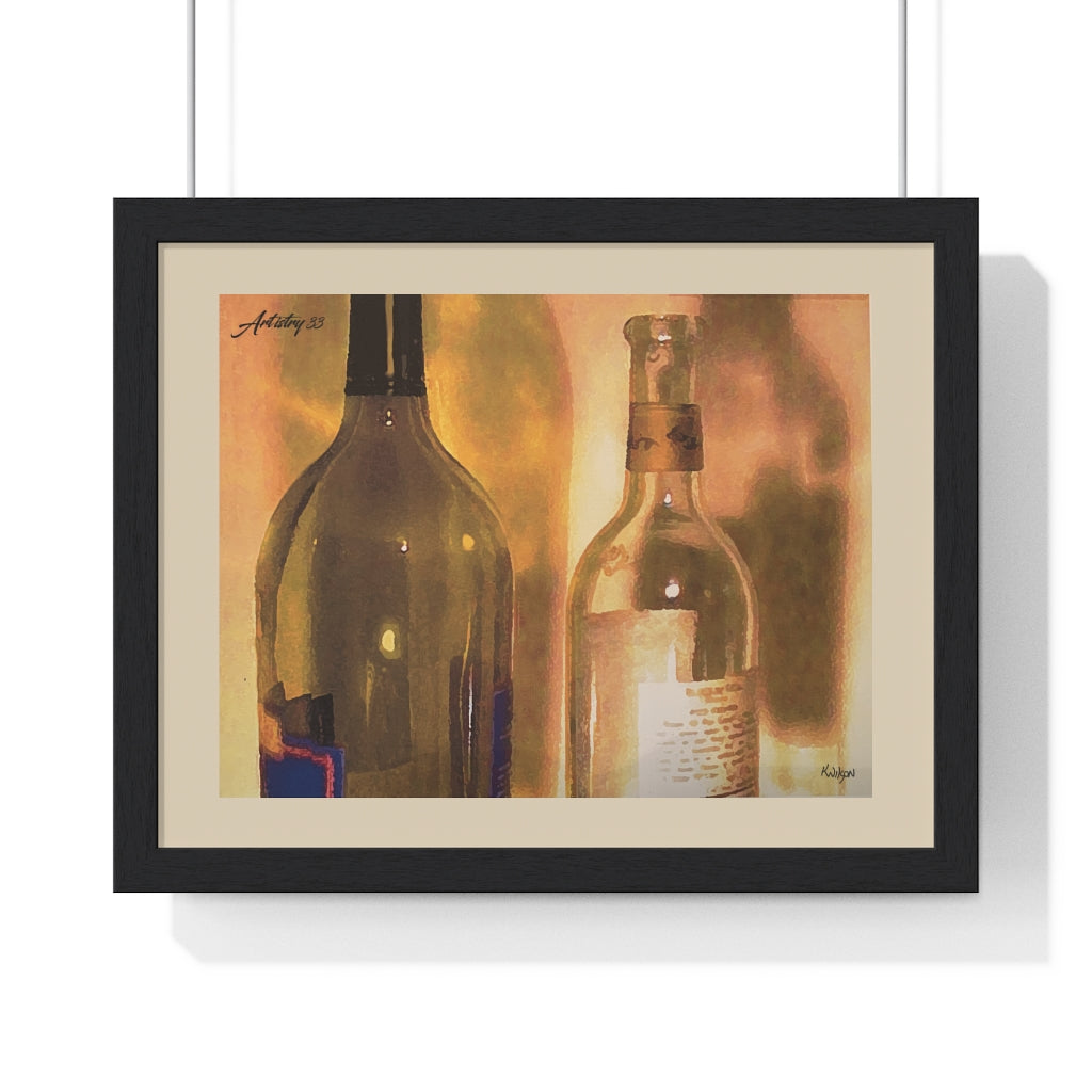 Wine - Premium Framed Horizontal Poster