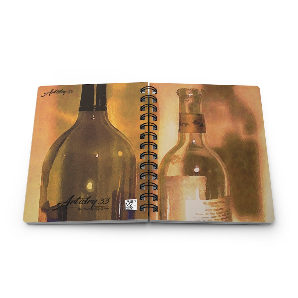 Wine Spiral Bound Journal