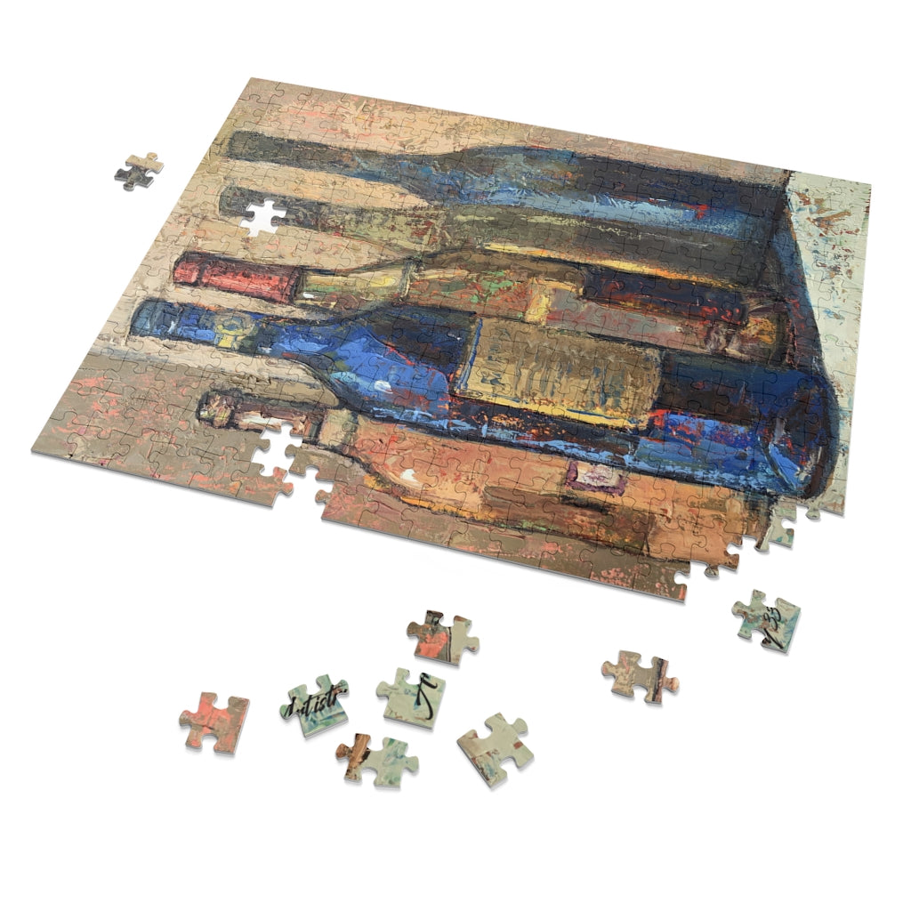 Wine - Blue Bottle - Jigsaw Puzzle (252, 500)
