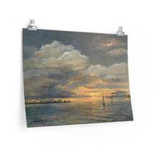 Load image into Gallery viewer, Coastal - Sunset Sail - Premium Matte horizontal posters
