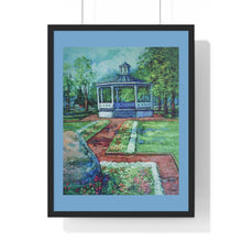 Load image into Gallery viewer, Mill Creek Park -Gazebo - Premium Framed Vertical Poster
