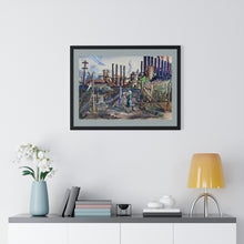 Load image into Gallery viewer, Travel - YSU Steel Mill - Premium Framed Horizontal Poster
