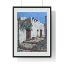 Load image into Gallery viewer, Travel - Greek Door Premium Framed Vertical Poster
