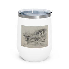 Load image into Gallery viewer, Mill Creek Park - Silver Bridge pencil - 12oz Insulated Wine Tumbler
