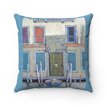 Load image into Gallery viewer, Coastal - Venice Dock - Faux Suede Square Pillow
