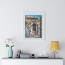 Load image into Gallery viewer, Travel - Greek Arch Premium Framed Vertical Poster
