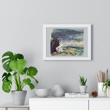 Load image into Gallery viewer, Travel - Cliffs Watercolor - Premium Framed Horizontal Poster
