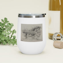 Load image into Gallery viewer, Mill Creek Park - Silver Bridge pencil - 12oz Insulated Wine Tumbler
