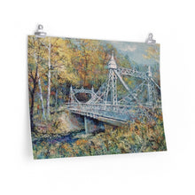 Load image into Gallery viewer, Mill Creek Park - Silver Bridge - Premium Matte horizontal posters
